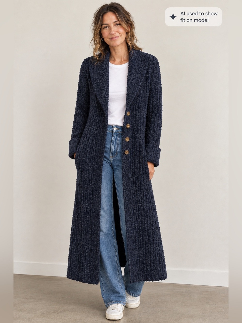 Double RL Ralph Lauren RRL Navy Shawl-Collar Cardigan Vintage